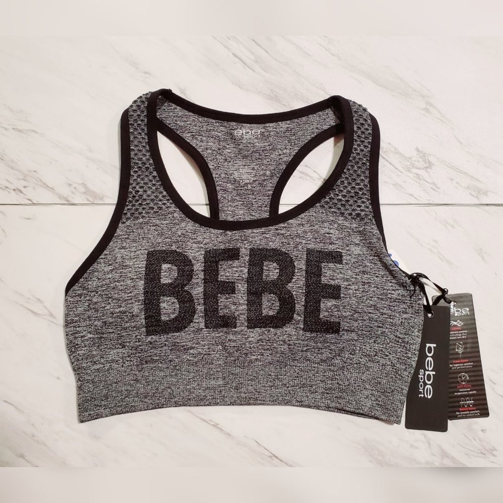 NWT Bebe Sport Racerback Sports Bra